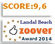 Landal strandhuisjes met Zoover Award